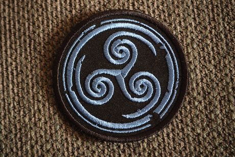 Triskelion Patch (blue) | Depressive Illusions Records